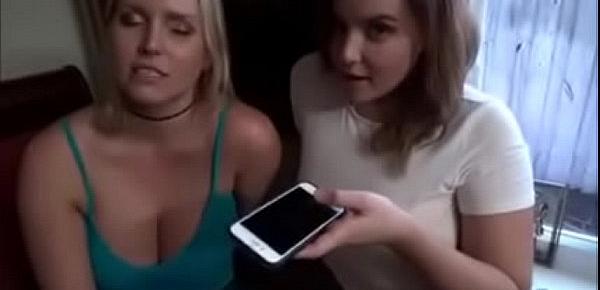  Threesome big tits. POV